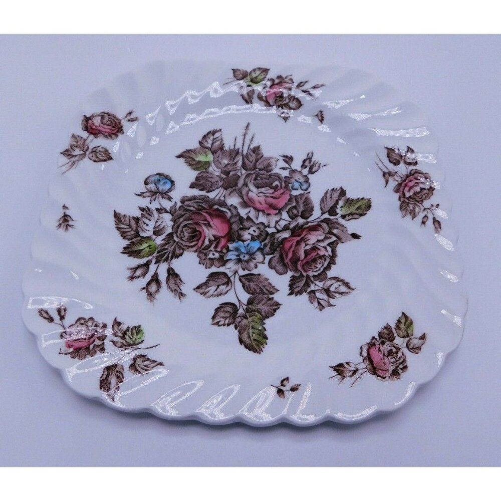 Johnson Brothers DEVON SPRAYS-BROWN-MULTICOLOR Square Salad Plate 275244